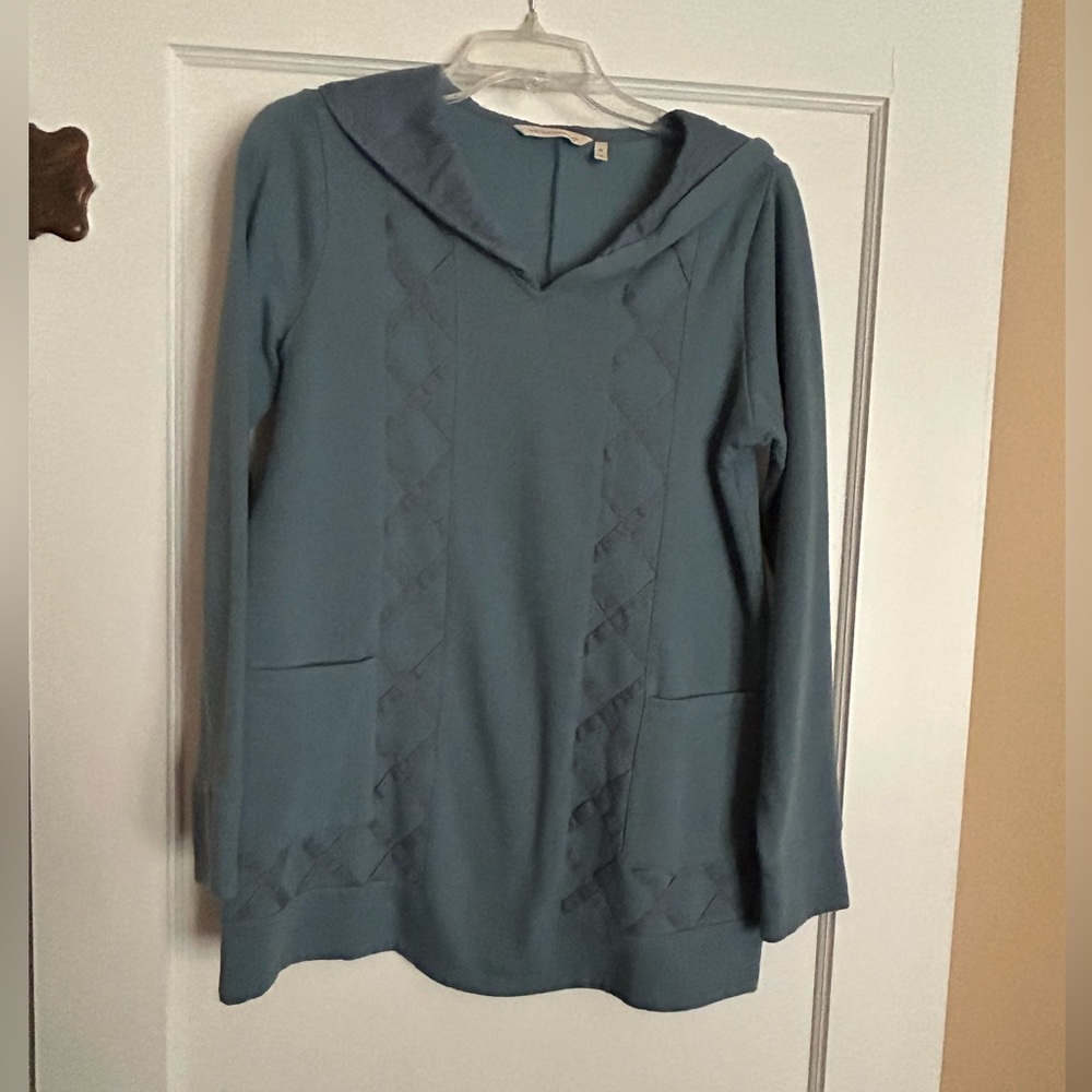 Soft Surroundings soft blue tunic XS